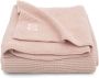 Jollein baby ledikantdeken Basic knit 100x150 cm Pale pink Babydeken Roze - Thumbnail 2