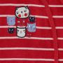 KANZ longsleeve + mouwloos boxpak rood wit Shirt + broek Meisjes Katoen Ronde hals 56 - Thumbnail 2