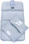 KipKep Napper combi: verschoonmatje + luieretui silver grey Zilver All over print - Thumbnail 5
