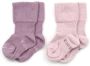 KipKep blijf-sokjes set van 2 pastel violet roze Sokken Paars Biologisch katoen 1 - Thumbnail 2