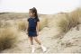 Koko Noko T-shirtjurk Niya met glitters donkerblauw Meisjes Stretchkatoen Ronde hals 110 116 - Thumbnail 2