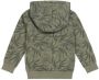 Koko Noko hoodie met bladprint groen - Thumbnail 8