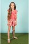 Le Chic jumpsuit KOA met all over print warmroze donkerroze Meisjes Katoen V-hals 164 - Thumbnail 2