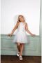 Le Chic jurk SYMPHONY met plooien offwhite Wit Meisjes Polyester Ronde hals 140 - Thumbnail 2