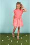 Le Chic gebloemde jurk SQUID warmroze wit geel Meisjes Katoen Ronde hals 164 - Thumbnail 2