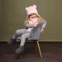 Le Chic Sokken Roze Meisjes Polyester Stip Size 1 - Thumbnail 2