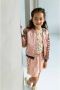 Like Flo A-lijn jurk met all over print roze ecru - Thumbnail 3