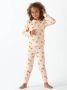 Little Label pyjama met hartjes van biologisch katoen roze Meisjes Stretchkatoen Ronde hals 110 116 - Thumbnail 2