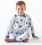 Little Label pyjama met all over print van biologisch katoen blauw Jongens Stretchkatoen Ronde hals 110 116 - Thumbnail 3