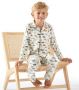 Little Label pyjama van biologisch katoen met dierenprint multi Jongens Stretchkatoen Klassieke kraag 110 116 - Thumbnail 4