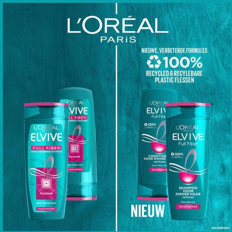 L'Oréal Paris Elvive Full Fiber shampoo 6 x 250 ml voordeelverpakking