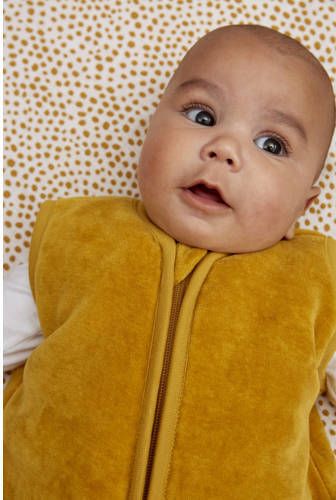 Meyco baby slaapzak Velvet honey gold Babyslaapzak Goud 70 cm