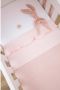 Meyco baby wieglaken Ruffle 75x100 Soft Pink Babylaken Roze Effen - Thumbnail 4