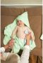 Meyco hydrofiele badcape uni soft mint Handdoek badcape Groen Effen - Thumbnail 3