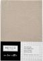 Meyco katoenen ledikant hoeslaken 60x120 cm sand Beige Effen - Thumbnail 3