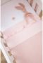 Meyco baby ledikantlaken Ruffle 100x150 Soft Pink Babylaken Roze Effen - Thumbnail 5