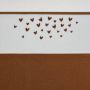 Meyco baby wieglaken Hearts 75x100 cm camel Babylaken Wit - Thumbnail 2