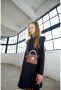 Moodstreet sweatjurk zwart - Thumbnail 2