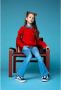 Moodstreet sweater met patches rood - Thumbnail 3