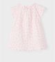 NAME IT BABY gebloemde newborn baby jurk NBFHIRULLE van biologisch katoen roze - Thumbnail 5
