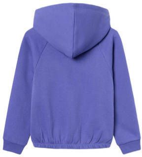 name it KIDS hoodie NKFRIDA met printopdruk en pailletten paars Sweater 116