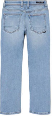 name it KIDS straight fit jeans NKMRYAN light blue denim Blauw Jongens Stretchdenim 116