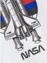 Name it KIDS T-shirt NKMNOBERT NASA met printopdruk wit Jongens Stretchkatoen Ronde hals 122 128 - Thumbnail 5
