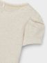 Name it MINI ribgebreid T-shirt NMFKAB met kant ecru Meisjes Stretchkatoen Ronde hals 122 128 - Thumbnail 3