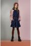 NONO jurk Mila van gerecycled polyester blauw bruin - Thumbnail 5