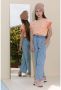 Nono Blauwe Wide Jeans Sayla B Palazzo Light Weight Denim Pants - Thumbnail 5
