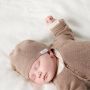 Noppies baby longsleeve Pino van biologisch katoen taupe melange Trui Bruin 62 - Thumbnail 3