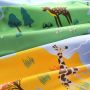 NOUS Kids katoenen dekbedovertrek 1 persoons (140x200 cm) Blauw Dierenprint - Thumbnail 2