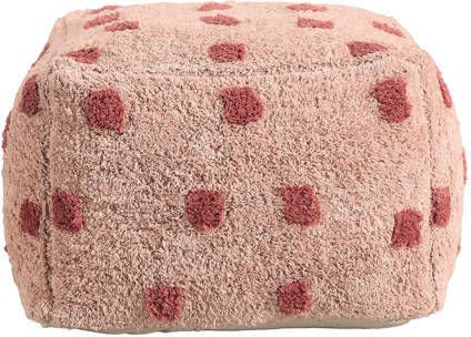 NOUS Living poef Dot Roze | Poef van | Wonen > Meubels > Stoelen