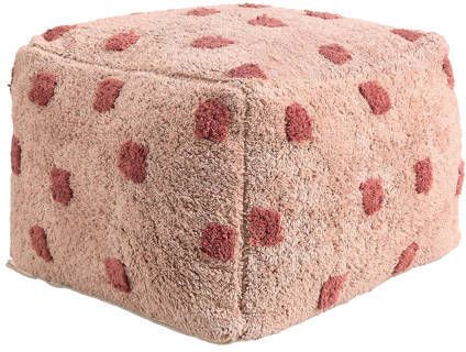 NOUS Living poef Dot Roze | Poef van | Wonen > Meubels > Stoelen