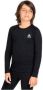 Odlo unisex thermoshirt zwart Thermo ondergoed Jongens Meisjes Gerecycled polyester (duurzaam) Ronde hals 164 - Thumbnail 2
