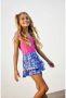 Only KIDS GIRL gebloemde short KOGTILMA blauw roze paars Korte broek Meisjes Polyester 152 - Thumbnail 3