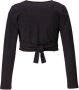 Papillon sportvest zwart Meisjes Katoen V-hals Effen 152 164 - Thumbnail 2