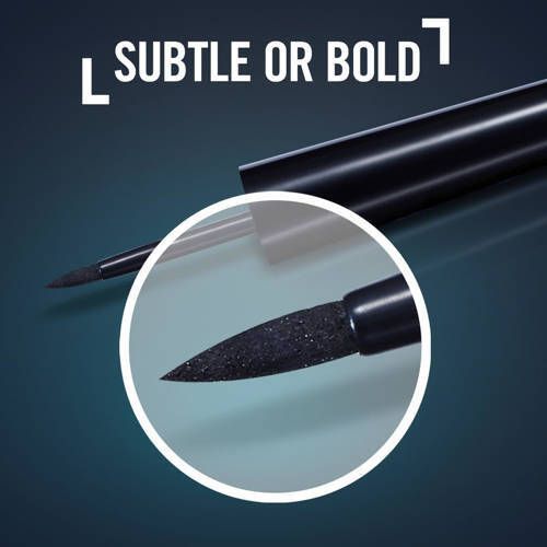 Rimmel London Exaggerate Eyeliner 01 Black Zwart