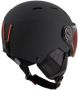 Sinner ski helm met vizier Typhoon Visor mat zwart (rode lens) Skihelm ABS 57 - Thumbnail 4
