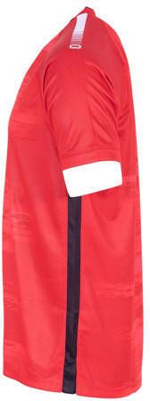 Stanno junior voetbalshirt rood zwart Sport t-shirt Gerecycled polyester Ronde hals 140