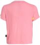 SuperRebel T-shirt van gerecycled polyester roze Printopdruk 140 - Thumbnail 1