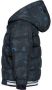 Tom Tailor baby gewatteerde winterjas met all over print donkerblauw Jongens Polyester Capuchon 68 - Thumbnail 2