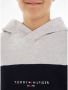 Tommy Hilfiger hoodie ESSENTIAL COLORBLOCK grijs melange donkerblauw Sweater 140 - Thumbnail 5