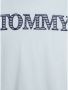 Tommy Hilfiger T-shirt met logo lichtblauw Meisjes Katoen Ronde hals Logo 104 - Thumbnail 4
