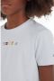 Tommy Hilfiger T-shirt met logo wit Meisjes Stretchkatoen Ronde hals Logo 140 - Thumbnail 4