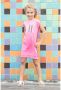 TYGO & vito jurk met tekst roze Meisjes Katoen Ronde hals Tekst 122-128 - Thumbnail 4