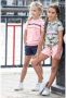 TYGO & vito T-shirt met camouflageprint kaki donkergroen roze Meisjes Stretchkatoen Ronde hals 110 116 - Thumbnail 4