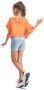 VINGINO T-shirt oranje Top Meisjes Viscose Ronde hals Effen 116 - Thumbnail 3