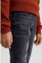 WE Fashion Blue Ridge skinny jeans soft grey denim Grijs Jongens Stretchdenim 104 - Thumbnail 2