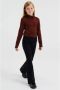 WE Fashion Blue Ridge flared jegging zwart Jeans Meisjes Stretchdenim Effen 116 - Thumbnail 3